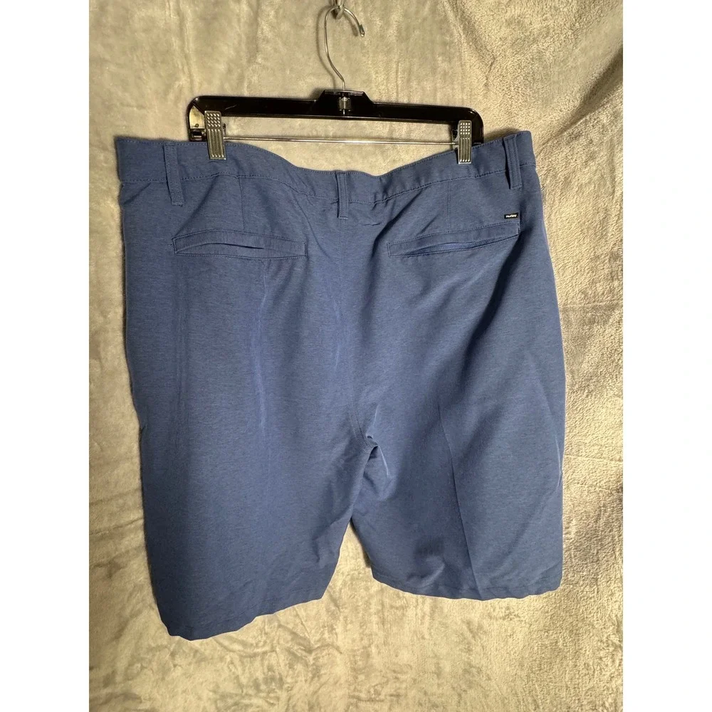 Hurley Mens Blue Dri-FIT Hybrid Walk Shorts Size 40‎ Blue Heathered Casual Swim